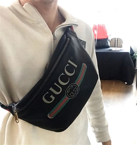 gucci men's retro logo belt bag/fanny pack black|Gucci Belt Bags and Fanny Packs for Men .